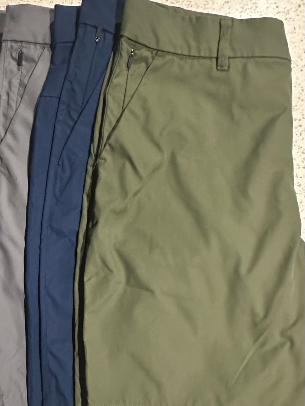 Men's Olive Green Performance Shorts (Set of 4)